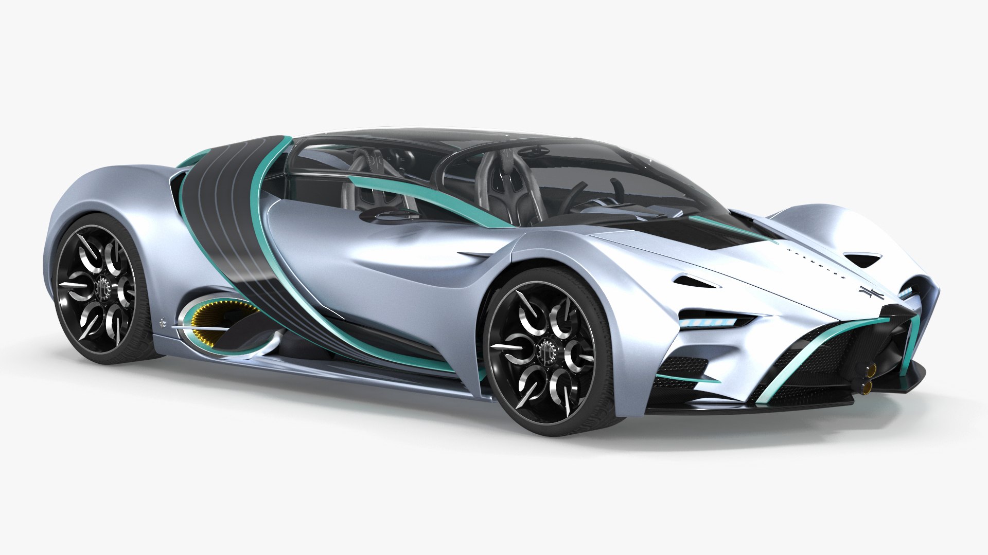 Supercar Hyperion XP-1 3D model preview