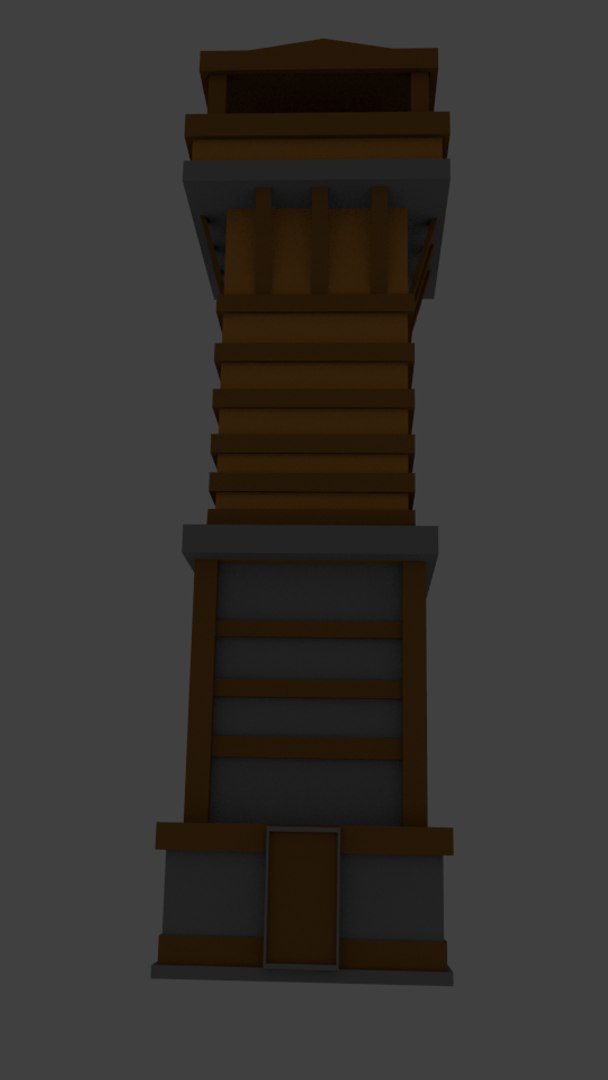 3D medieval tower model - TurboSquid 1229882