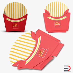 3ds french fry boxes mcdonalds