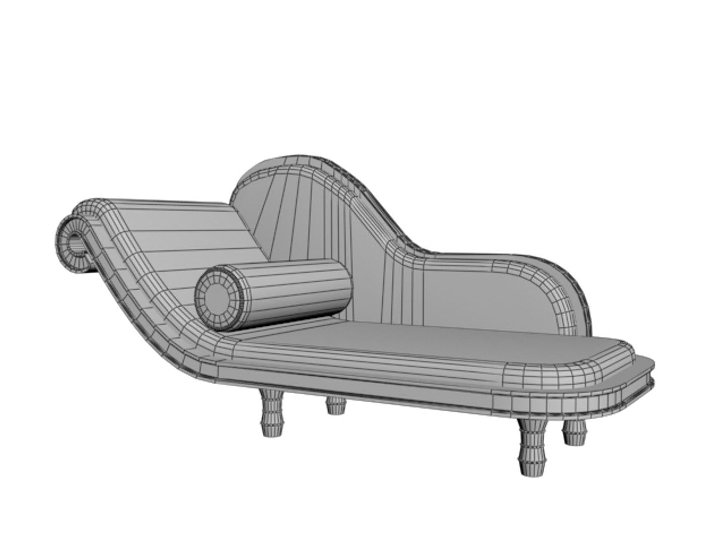 Fainting Couch Model TurboSquid 1507804