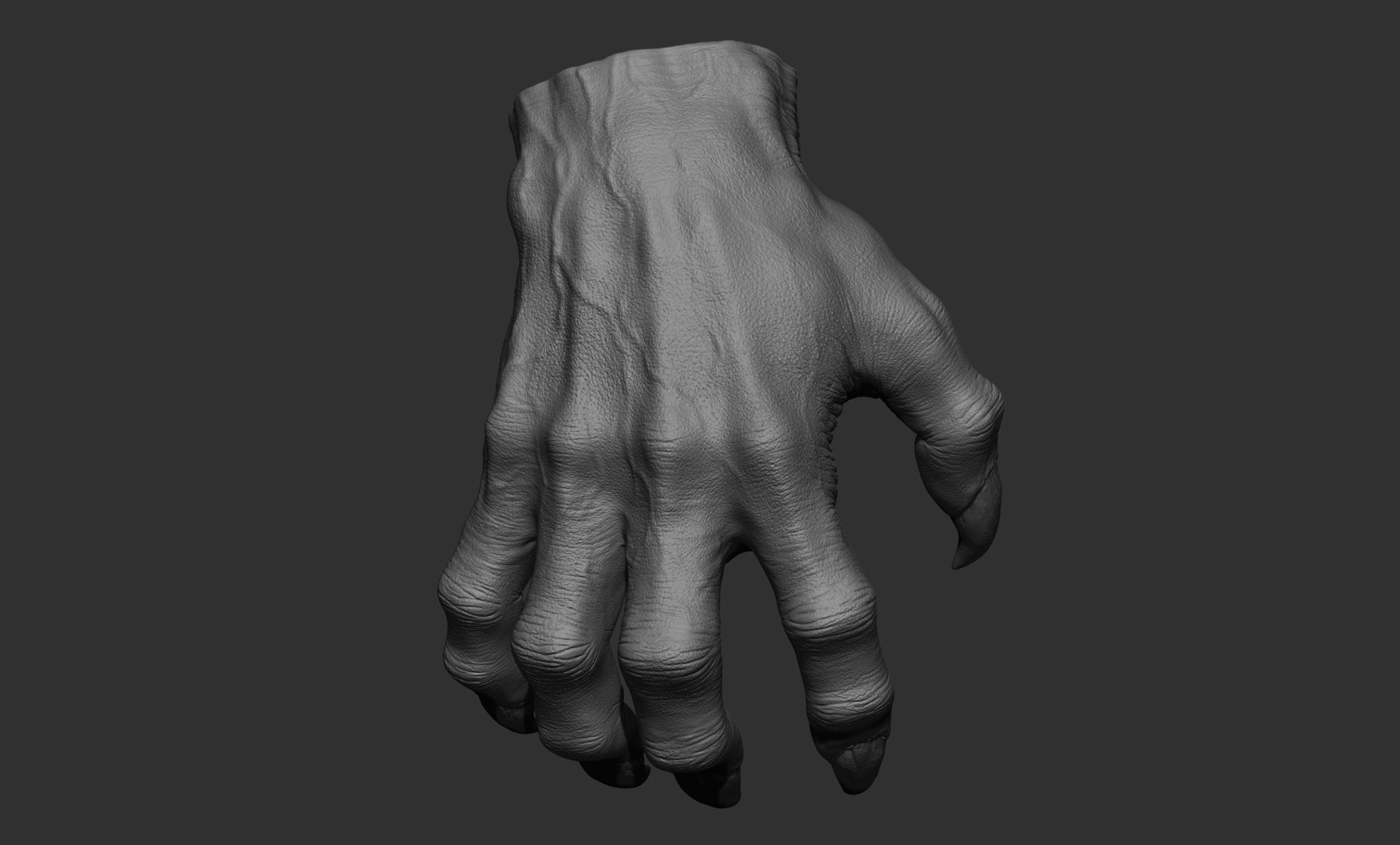 Creature Hand Poses 3D Model - TurboSquid 1883043