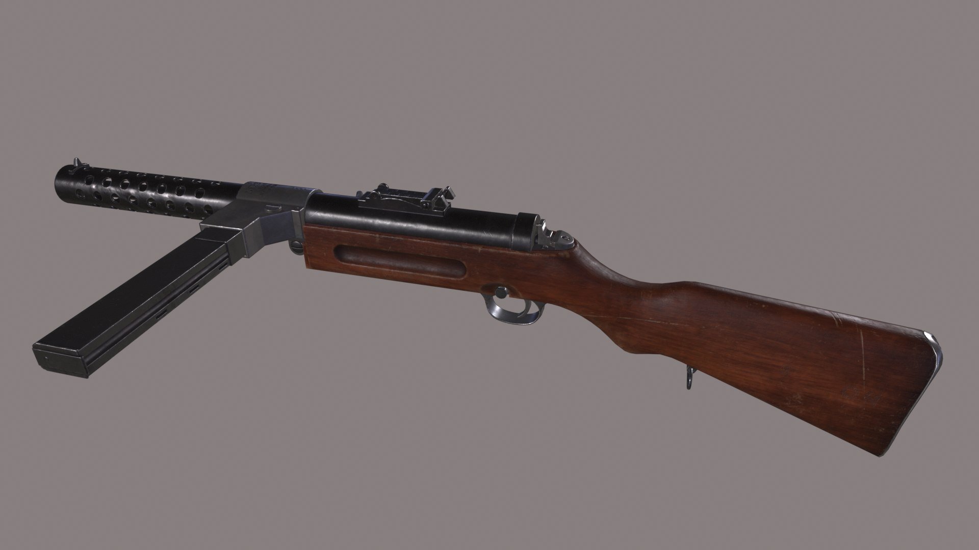 WWII MP28 II 3D Model - TurboSquid 2042632