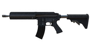 3D model automatic rifle m416