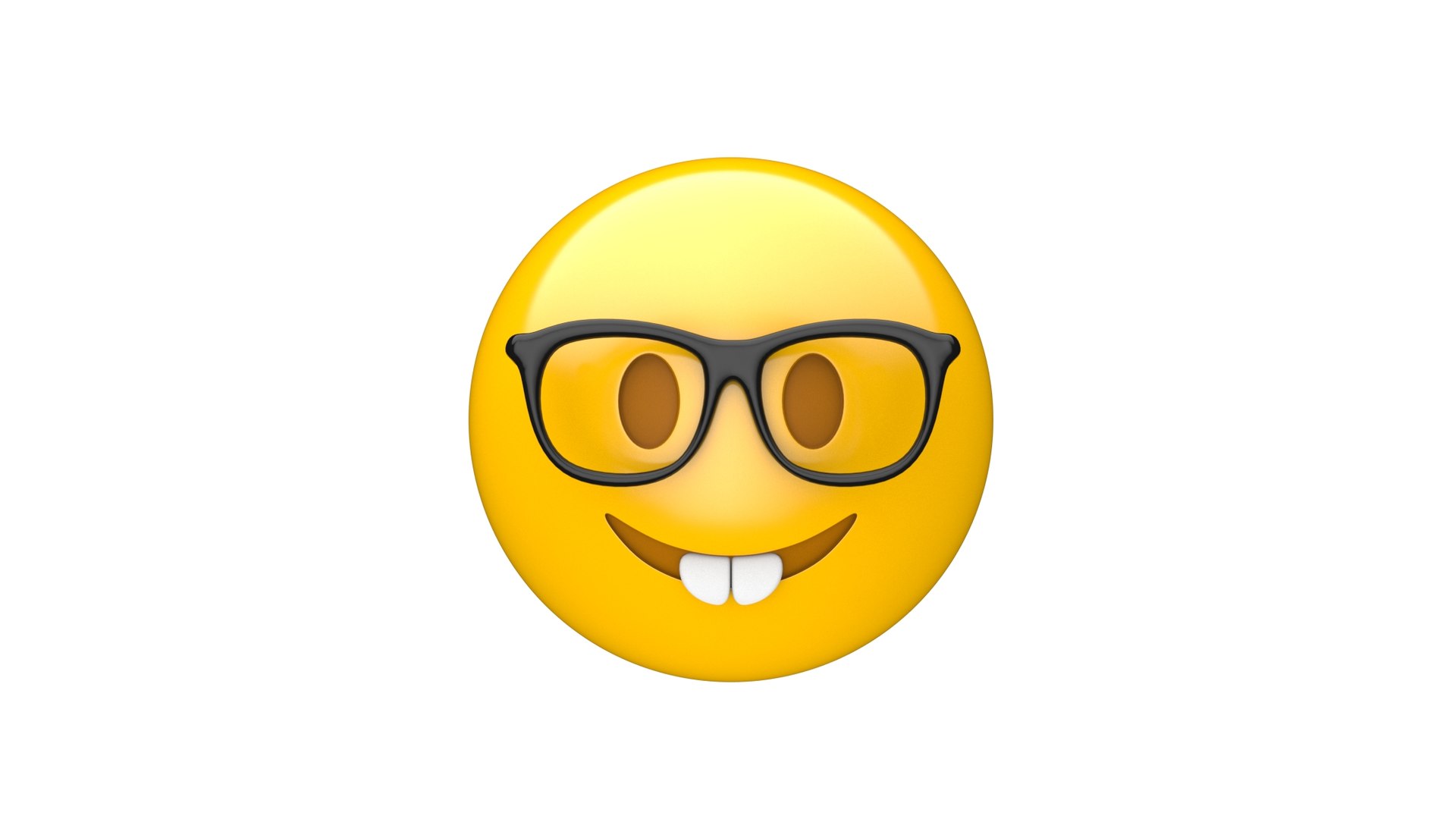 Nerd face emoji model - TurboSquid 1533409