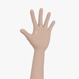Basic Rigged and UV Wrapped  Arm 3D model