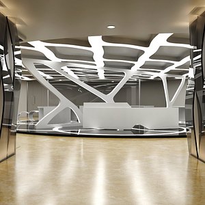 Futuristic Office Interior