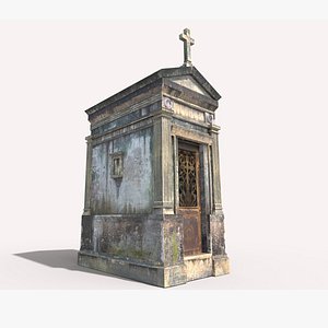 3D weathered mausoleum