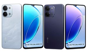 3D Vivo T5 Lite Black And Blue model