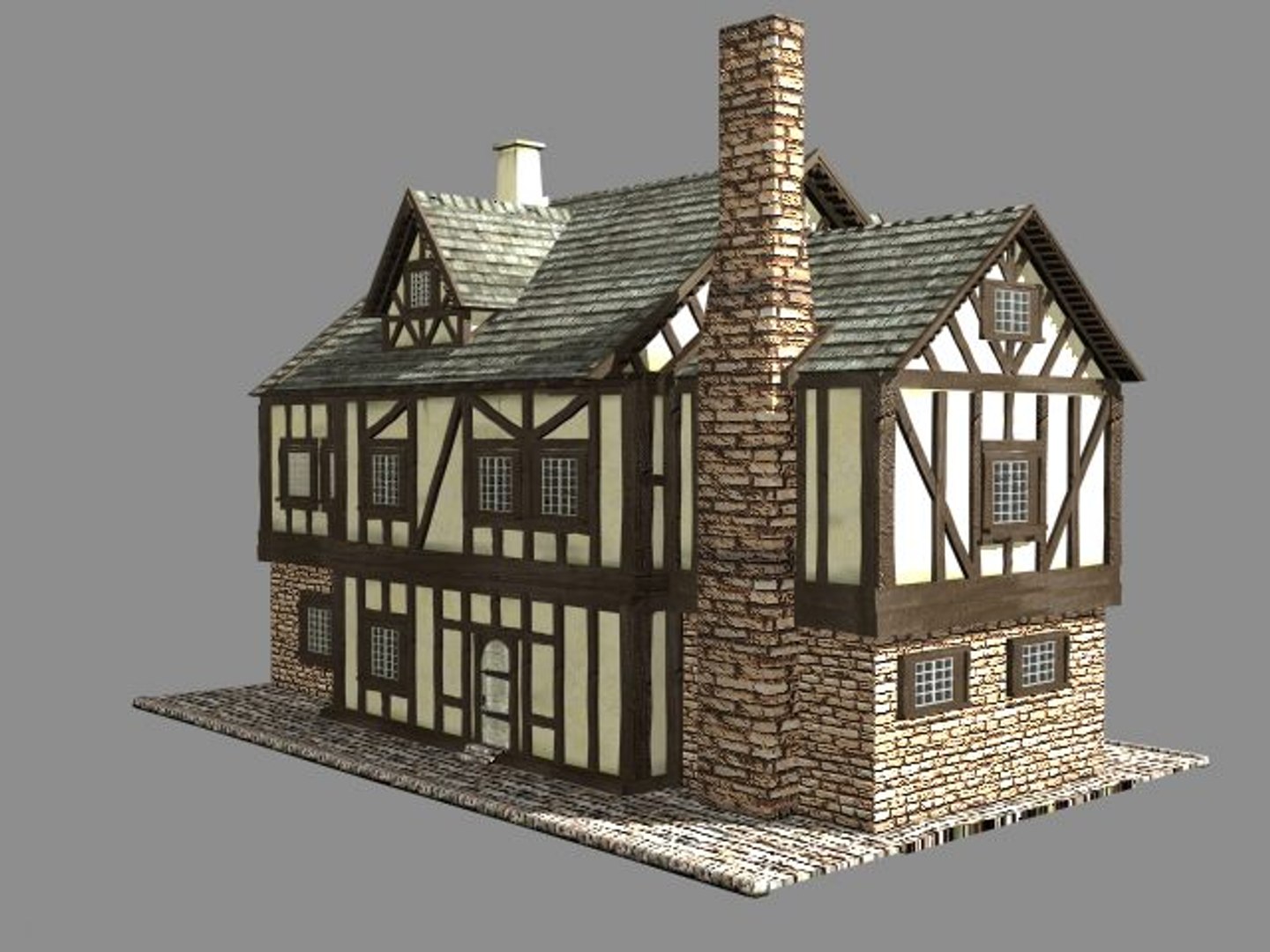 3ds Max Building Medieval House