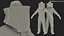 woman beekeeper suit t 3D model