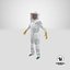 woman beekeeper suit t 3D model