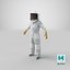 woman beekeeper suit t 3D model