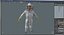woman beekeeper suit t 3D model