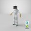 woman beekeeper suit t 3D model