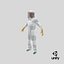 woman beekeeper suit t 3D model