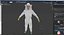 woman beekeeper suit t 3D model
