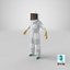 woman beekeeper suit t 3D model
