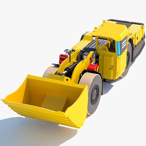 3D Atlas Copco underground loader Scooptram ST7 battery powered model