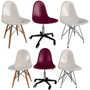 chairs eames ii 3D model