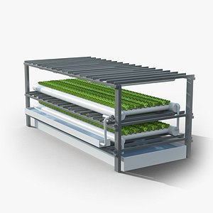 hydroponics farm 3D model