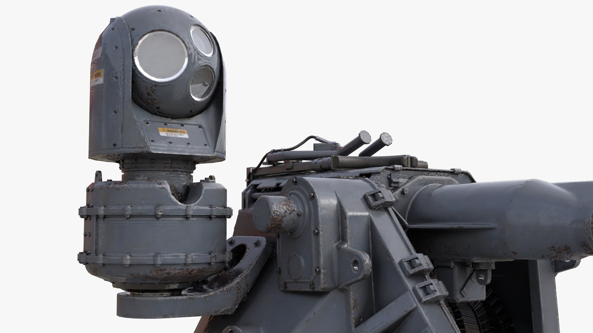3D Model Sci-fi PBR Navy Close-In Defence Weapon System - TurboSquid ...