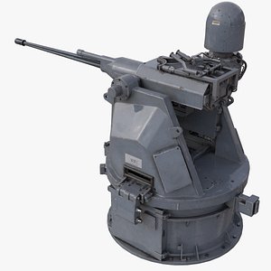 3D model Sci-fi PBR navy close-In defence Weapon System