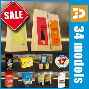 groceries food package packs 3ds