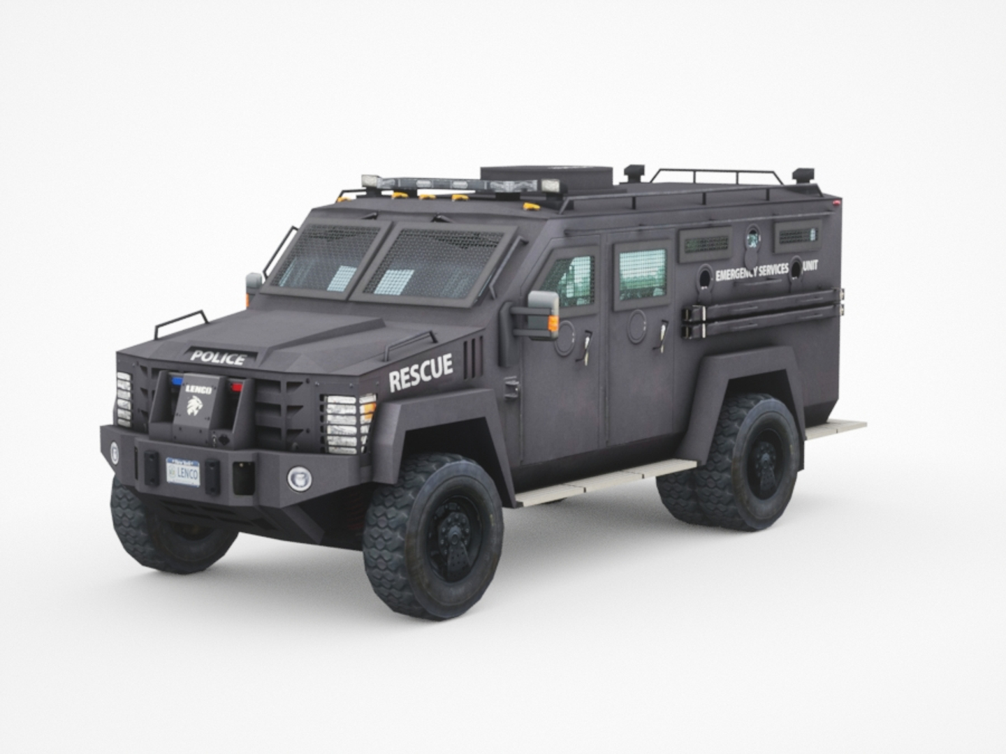 3D Armored Police Van Truck Model - TurboSquid 1279914