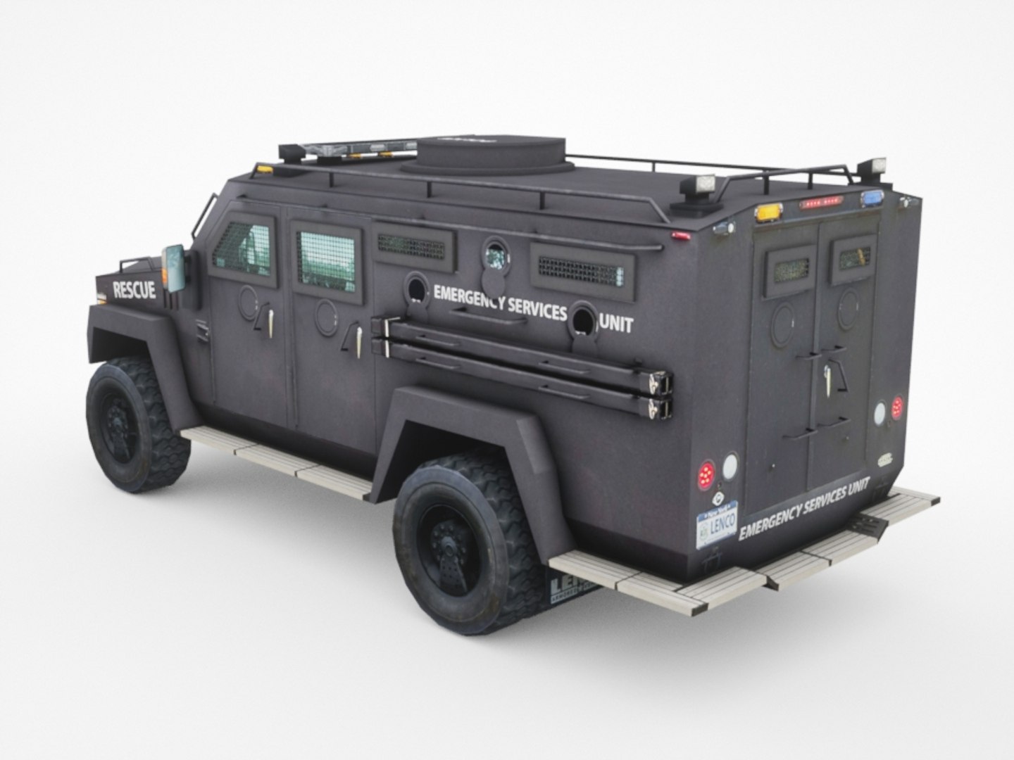 3D armored police van truck model - TurboSquid 1279914