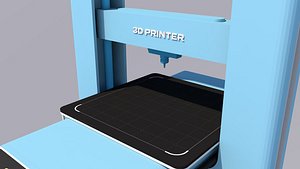 modern printer 3D model