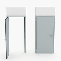 Lacquered interior door - Full wall section