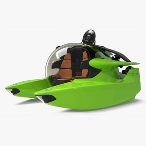 Aston Martin Luxurious Personal Submarine Rigged Green