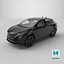 Concept SUV électrique noir allumé