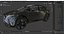 Concept SUV électrique noir allumé