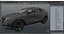 Concept SUV électrique noir allumé