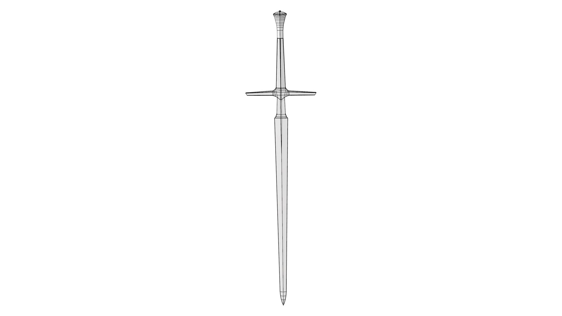 3D model Medieval Fantasy Double-Hand Big Sword - TurboSquid 2071670