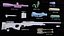 Modular sniper rifle pack AWP AWM L96A3 Arctic Warfare Lapua Magnum 338
