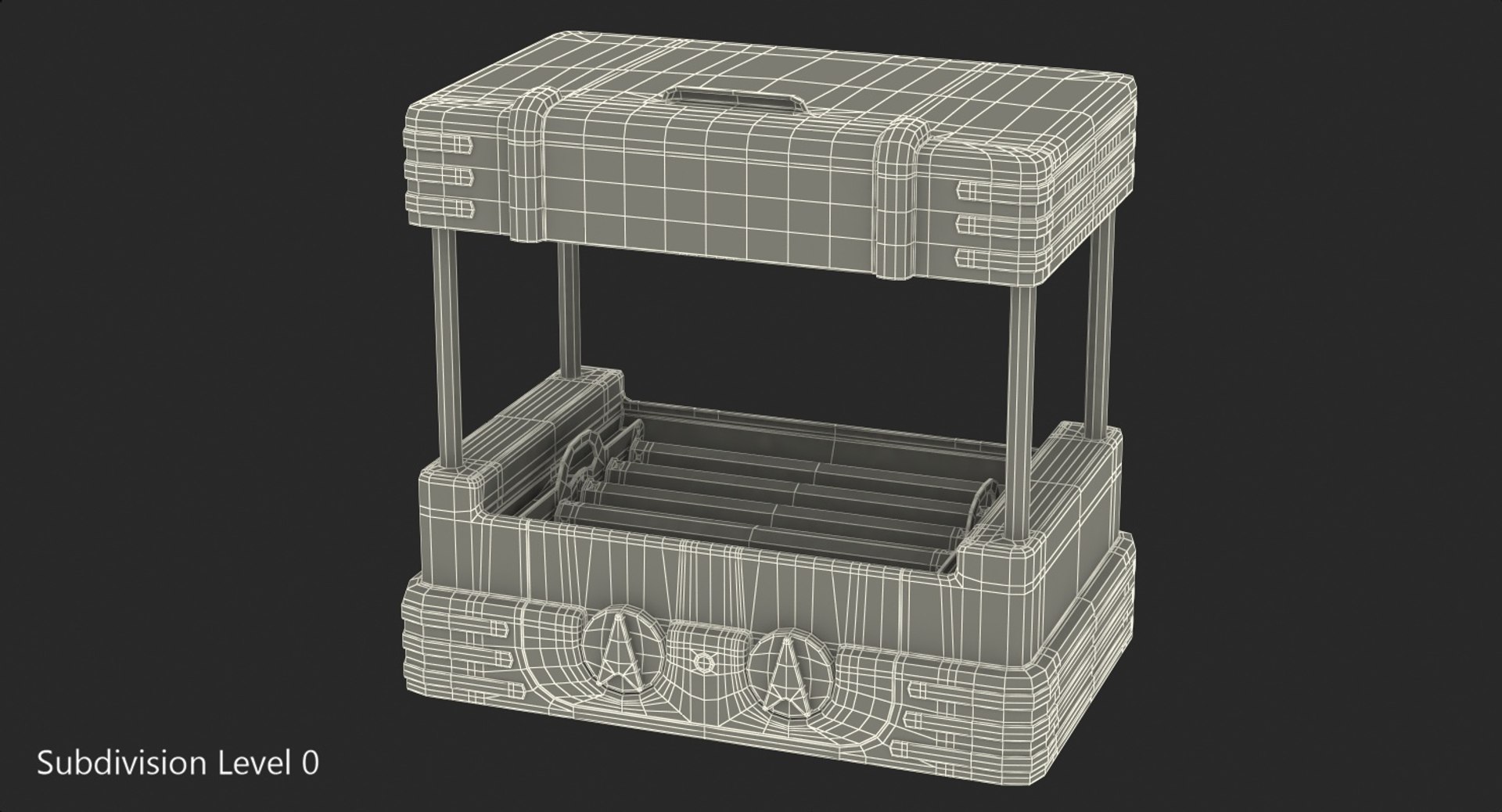 3D retro hot dog roller model https://p.turbosquid.com/ts-thumb/hR/OCOYsU/7E5oLA1Z/retrohotdogrollergrill3dsmodel010/jpg/1526331426/1920x1080/fit_q87/46c22428cf090d09cff7687beb649b2a99562761/retrohotdogrollergrill3dsmodel010.jpg