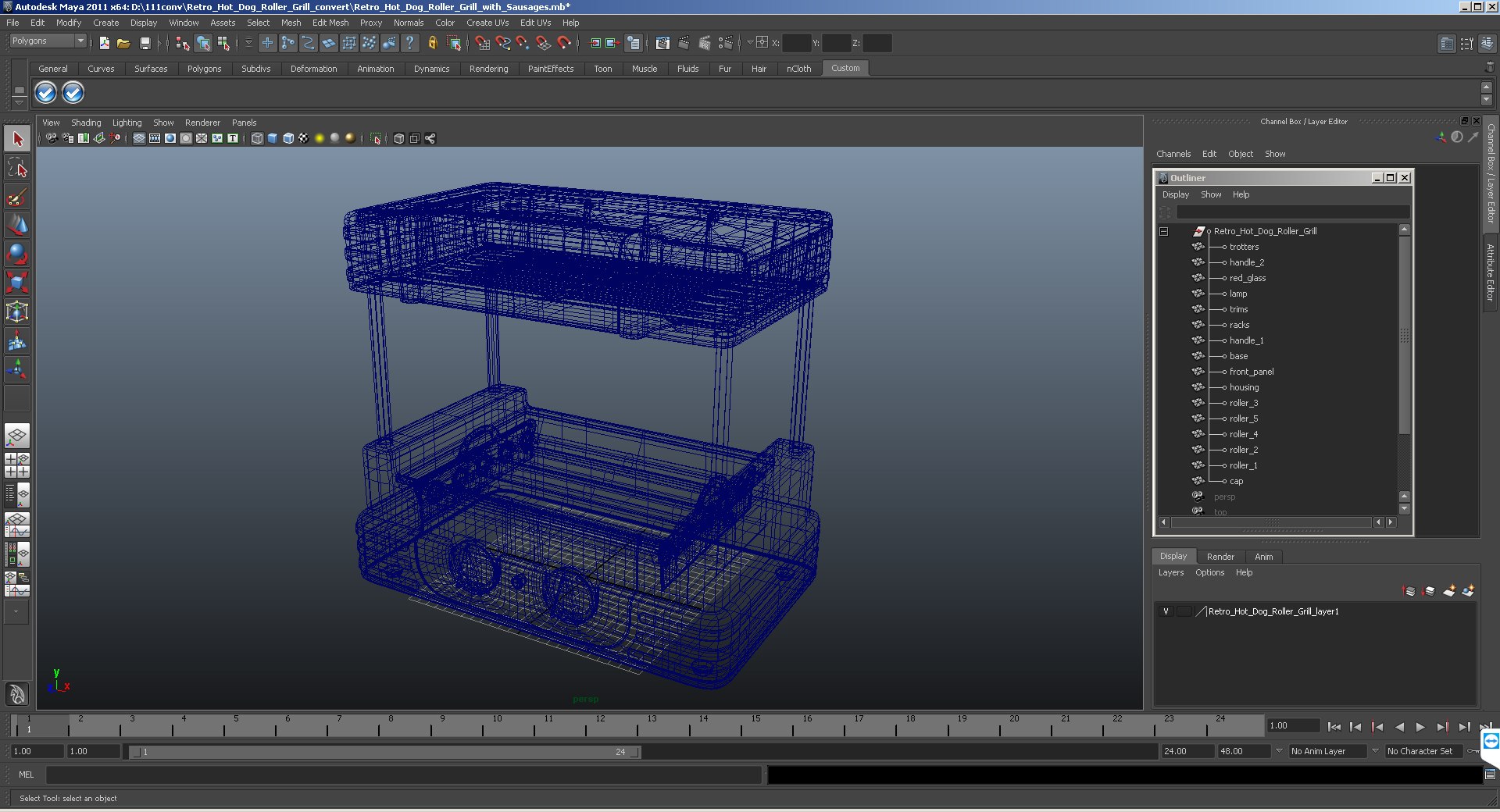 3D retro hot dog roller model https://p.turbosquid.com/ts-thumb/hR/OCOYsU/npDpdLve/retrohotdogrollergrill3dsmodel014/jpg/1526331441/1920x1080/fit_q87/978220aeffc8f73b06759ed5c472fa8edc619c0f/retrohotdogrollergrill3dsmodel014.jpg
