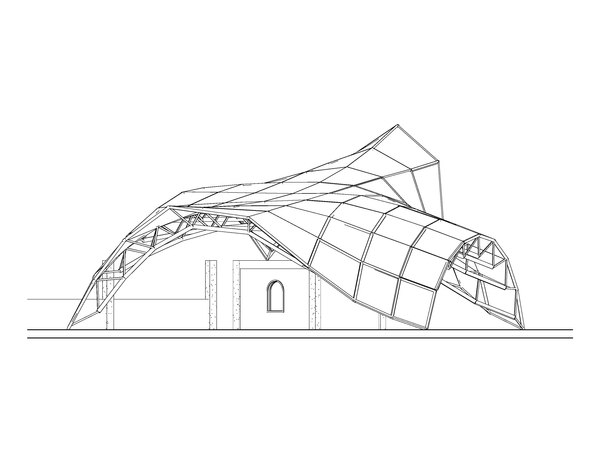 Space Frame Structure Top Cover Revit 3D model 3D 모델 - TurboSquid 2083934