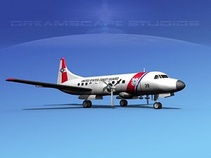 propellers convair c-131 military transport 3ds