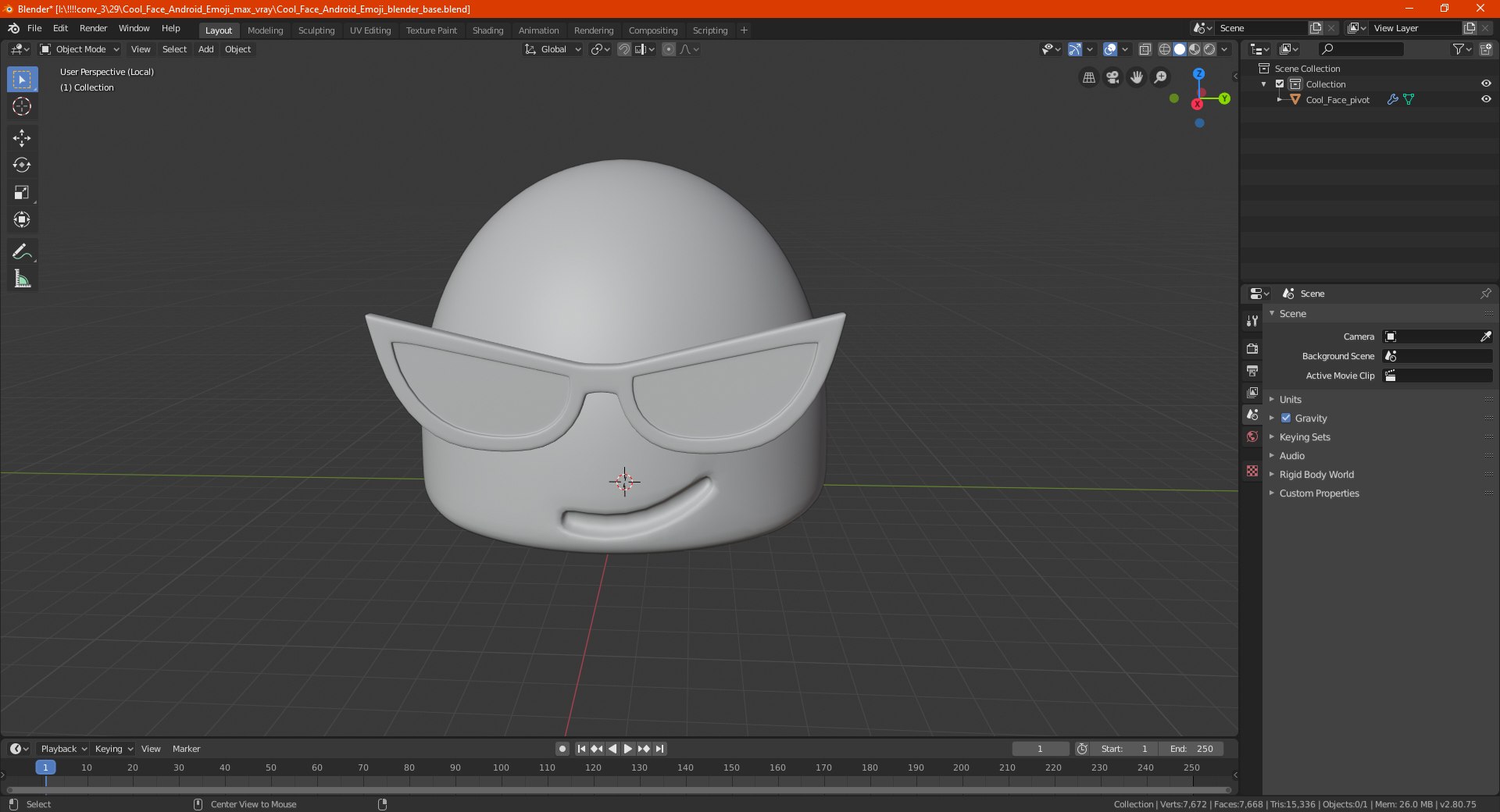 Cool Face Android Emoji 3D model https://p.turbosquid.com/ts-thumb/hR/T4EjOD/kh/coolfaceandroidemojimb3dmodel021/jpg/1638703404/1920x1080/fit_q87/ffd16889429991c5c9565ae2a80b7235db27ac8f/coolfaceandroidemojimb3dmodel021.jpg