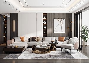 3D Modern living room - TurboSquid 1820106