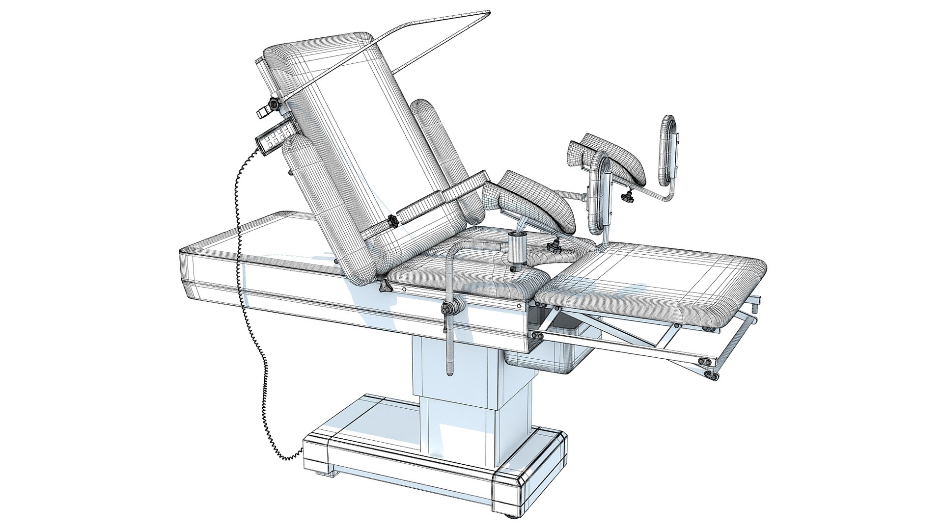 Gynecological Operating Table 3D Model - TurboSquid 1800514