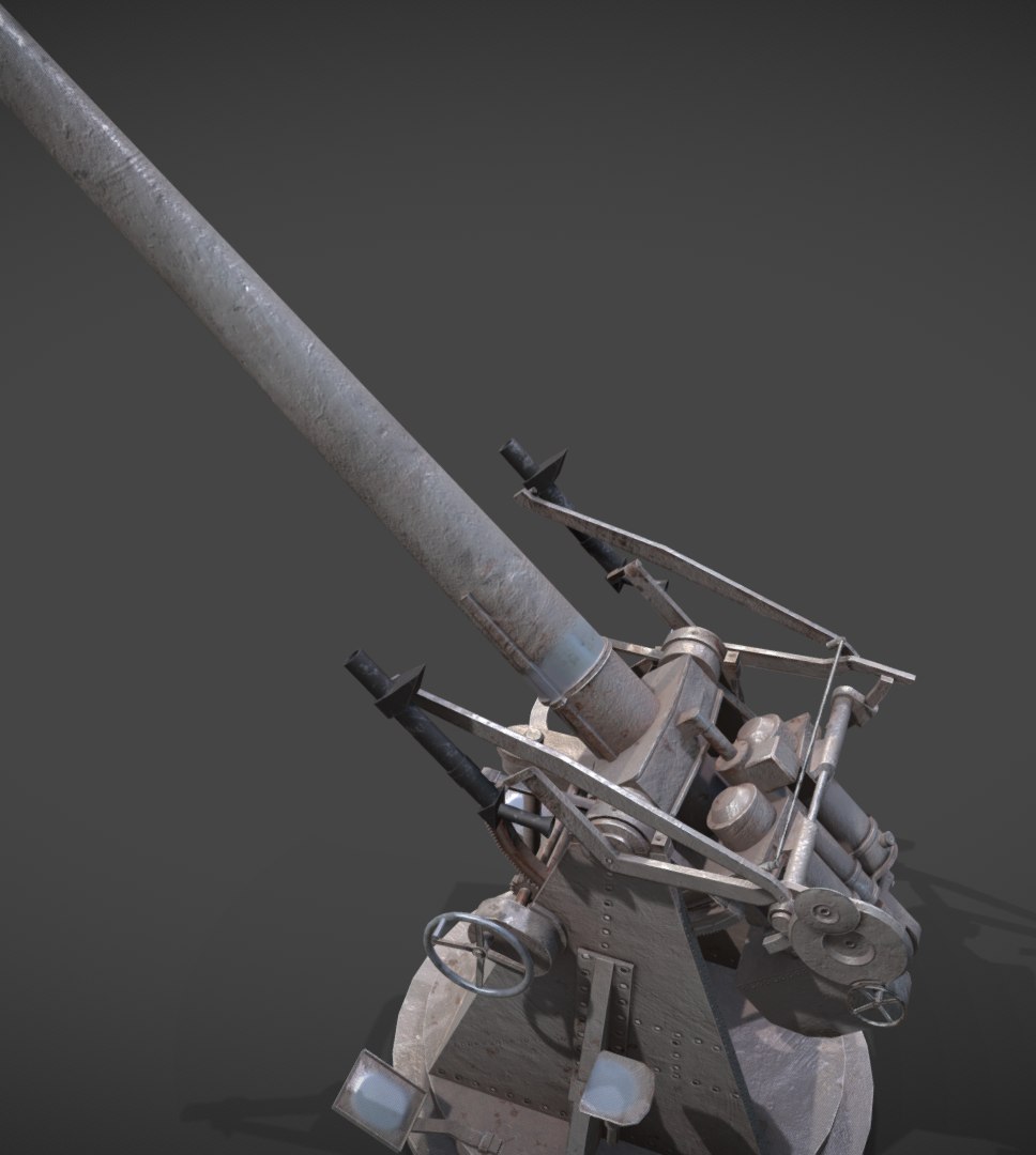 3D Qf 3inch 20 Cwt TurboSquid 1587218