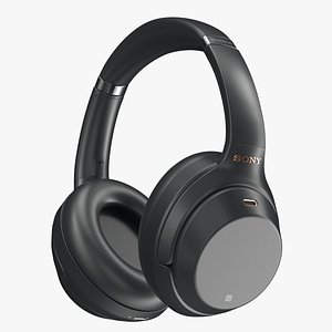 Sony WH-1000XM3 Black 3D