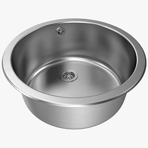 Round Inset Stainless Steel Sink