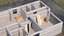 Struttura della casa in cemento stampata in 3D