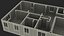 Struttura della casa in cemento stampata in 3D