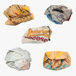3D McDonalds Trash Collection
